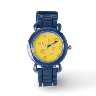 Swiss Cheese Cheezy Texture Pattern Watch