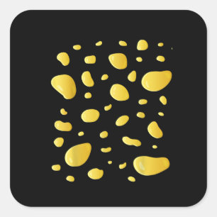 Swiss Cheese Costume T-Shirt Halloween Costume Square Sticker
