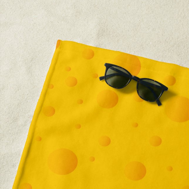 Swiss Cheese Pattern Beach Towel (In Situ)