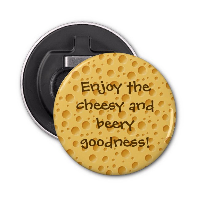 Swiss Cheese Pattern Bottle Opener (Front)