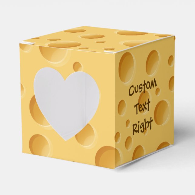 Swiss Cheese Pattern Favour Box (Front Side)