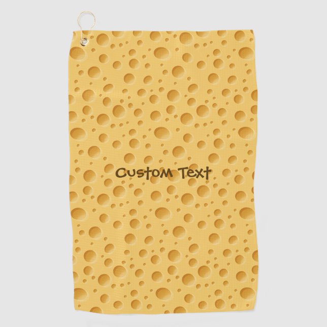 Swiss Cheese Pattern Golf Towel (Front)