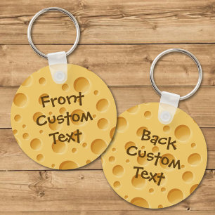 Swiss Cheese Pattern Keychain