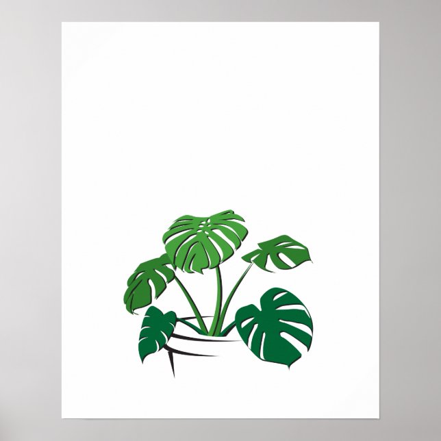 Swiss Cheese Plant Print (Front)