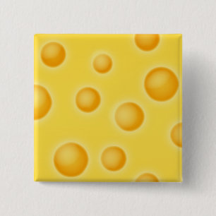 Swiss Cheese Vector Design for cheese lover 15 Cm Square Badge