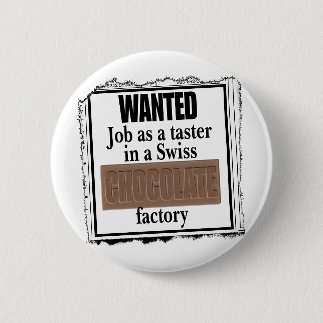 Swiss Chocolate 6 Cm Round Badge (Front)