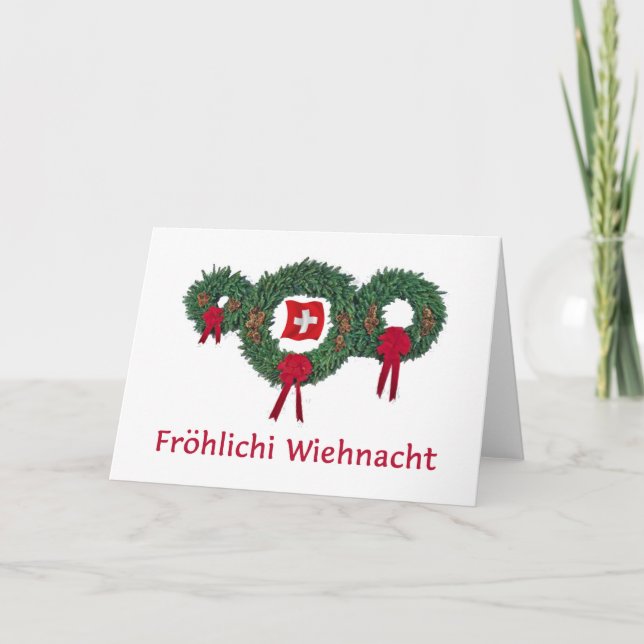 Swiss Christmas 2 Holiday Card (Front)