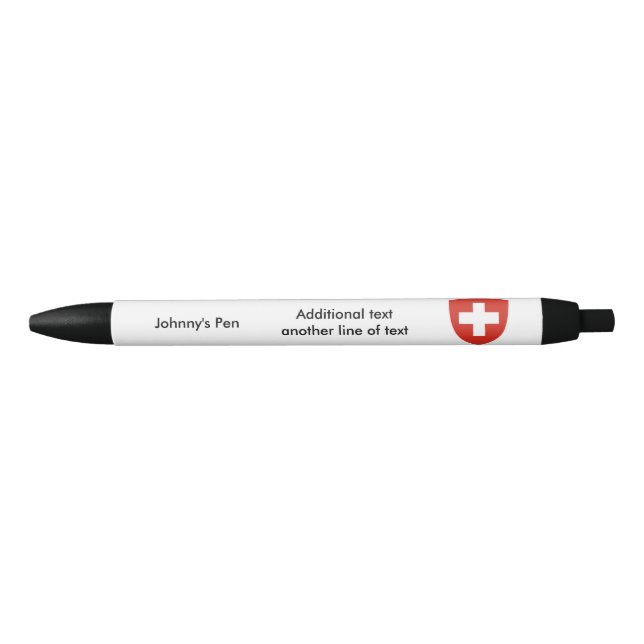Swiss coat of arms black ink pen (Front)