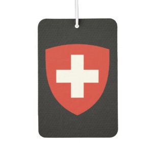Swiss coat of arms car air freshener