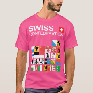 Swiss Confederation Flags T-Shirt