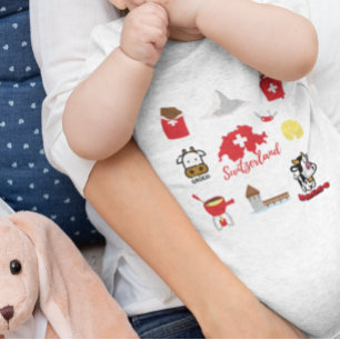 Swiss Culture Souvenir Combo  Baby Bodysuit