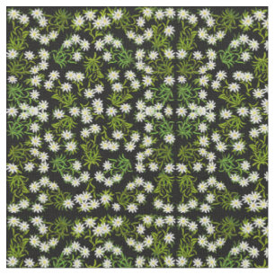 Swiss Edelweiss Alpine Flowers Fabric