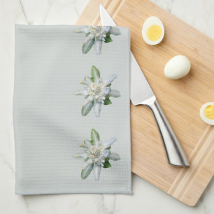 Swiss Edelweiss famous alpine flower Tea Towel