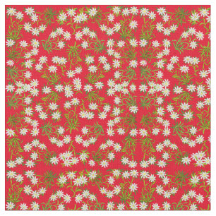 Swiss Edelweiss Mountain Flowers Fabric