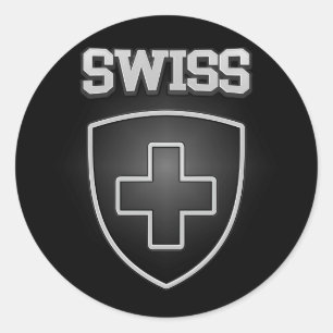 Swiss Emblem Classic Round Sticker