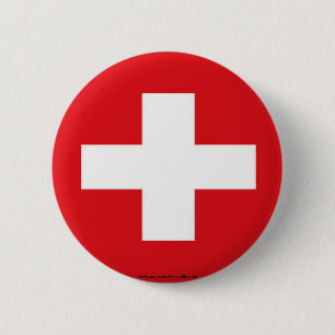 Swiss flag button