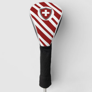 Swiss flag golf head cover
