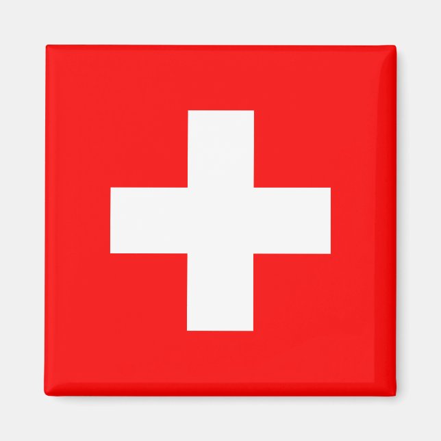 Swiss Flag Magnet (Front)