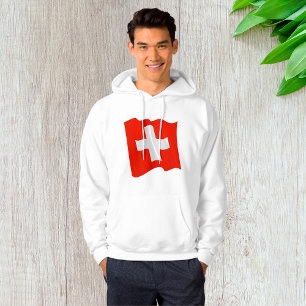 Swiss Flag Mens Hoodie