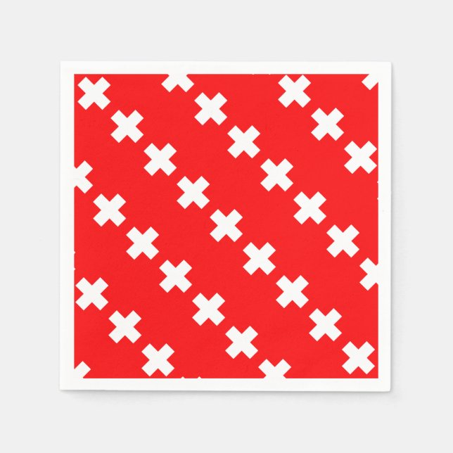 Swiss Flag Napkin (Front)