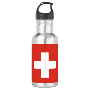 Swiss flag paper cup 532 ml water bottle