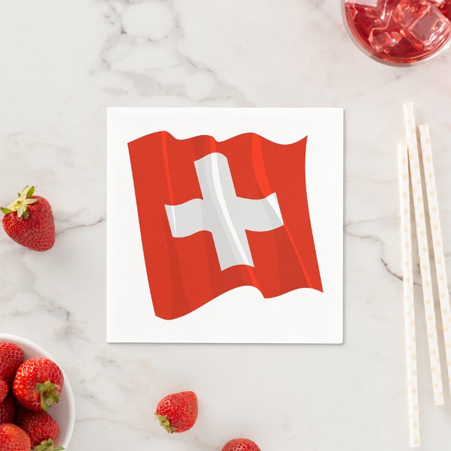 Swiss Flag Paper Napkins (Creator Uploaded)