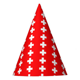 Swiss Flag Party Hat