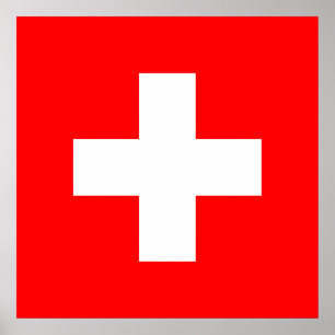 Swiss Flag Poster