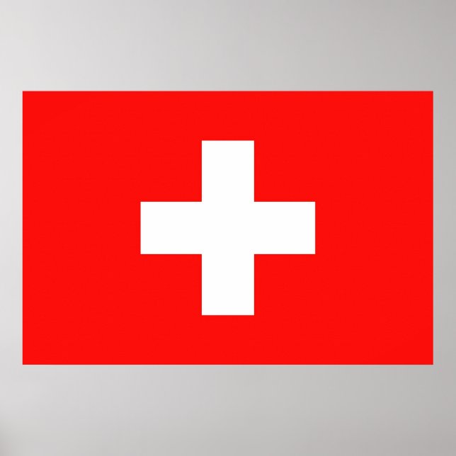 Swiss flag poster (Front)