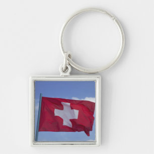 Swiss Flag RF) Key Ring