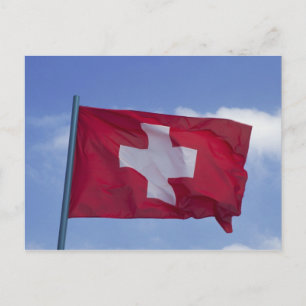 Swiss Flag RF) Postcard