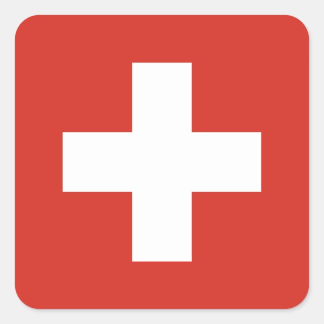 Swiss flag Stickers (Front)
