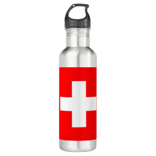 Swiss Flag (Switzerland) 710 Ml Water Bottle