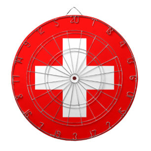 Swiss Flag (Switzerland) Dartboard