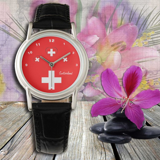 Swiss Flag & Switzerland fashion patriot /sports Watch (Creator Uploaded)