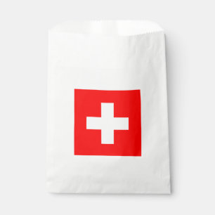 Swiss Flag (Switzerland) Favour Bags
