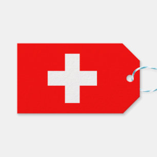 Swiss Flag (Switzerland) Gift Tags
