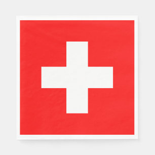 Swiss Flag (Switzerland) Napkin