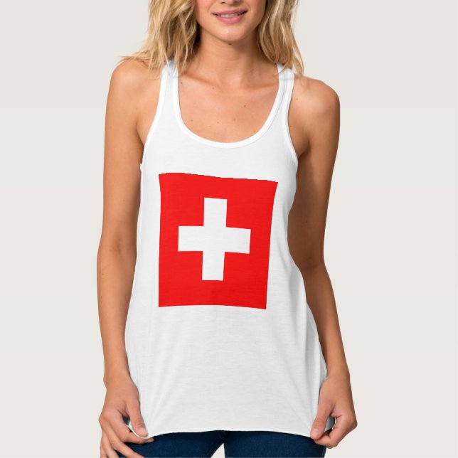 Swiss Flag (Switzerland) Singlet (Front)