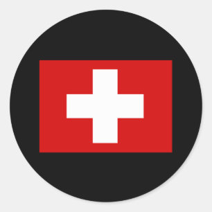 Swiss Flag T-shirts and Gifts Classic Round Sticker