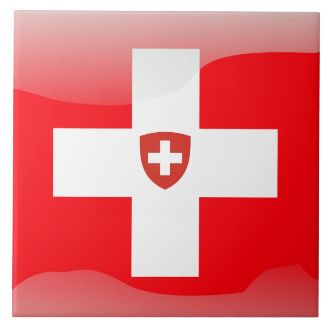 Swiss flag tile (Front)