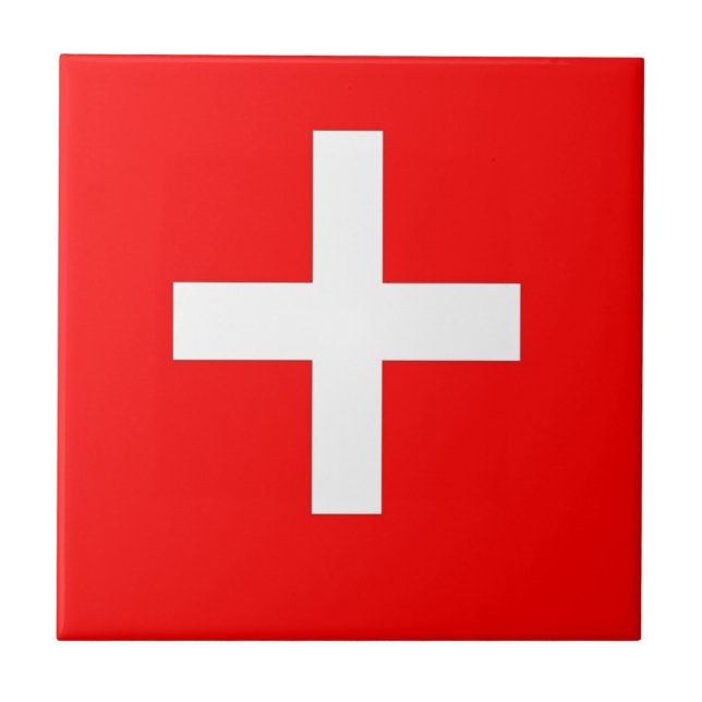 Swiss Flag Tile (Front)
