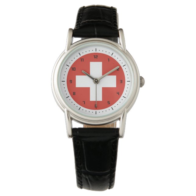 Swiss flag Watch (Front)