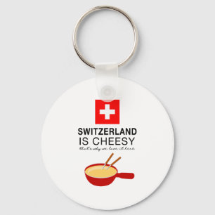 Swiss Fondue Funny Key Ring