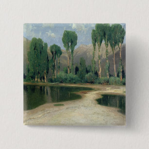 Swiss Landscape 15 Cm Square Badge