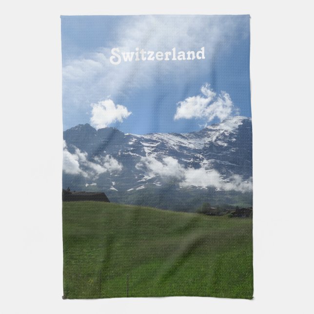 Swiss Landscape Tea Towel (Vertical)