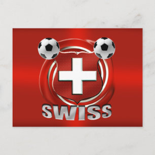 Swiss logo Soccer Fussball Presents Postcard