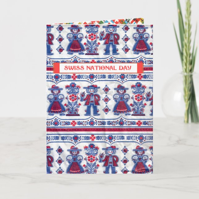 Swiss National Day Greetings Card (Front)