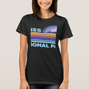 Swiss National Park Snow Engadin Mountains Camping T-Shirt