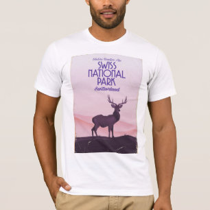 Swiss national park vintage travel poster T-Shirt